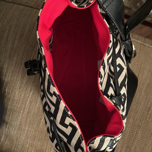 Spartina 449 brand Natural Linen and Leather Purse - Picture 2 of 4